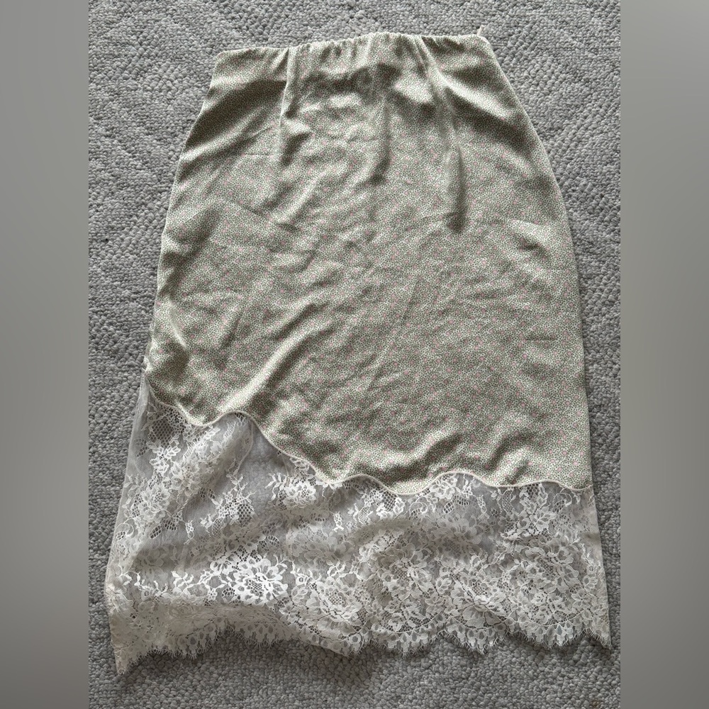 Wilfred sonnet silk lace skirt